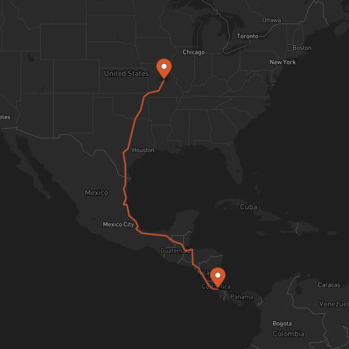 Ruta Jefferson City - Cartago
