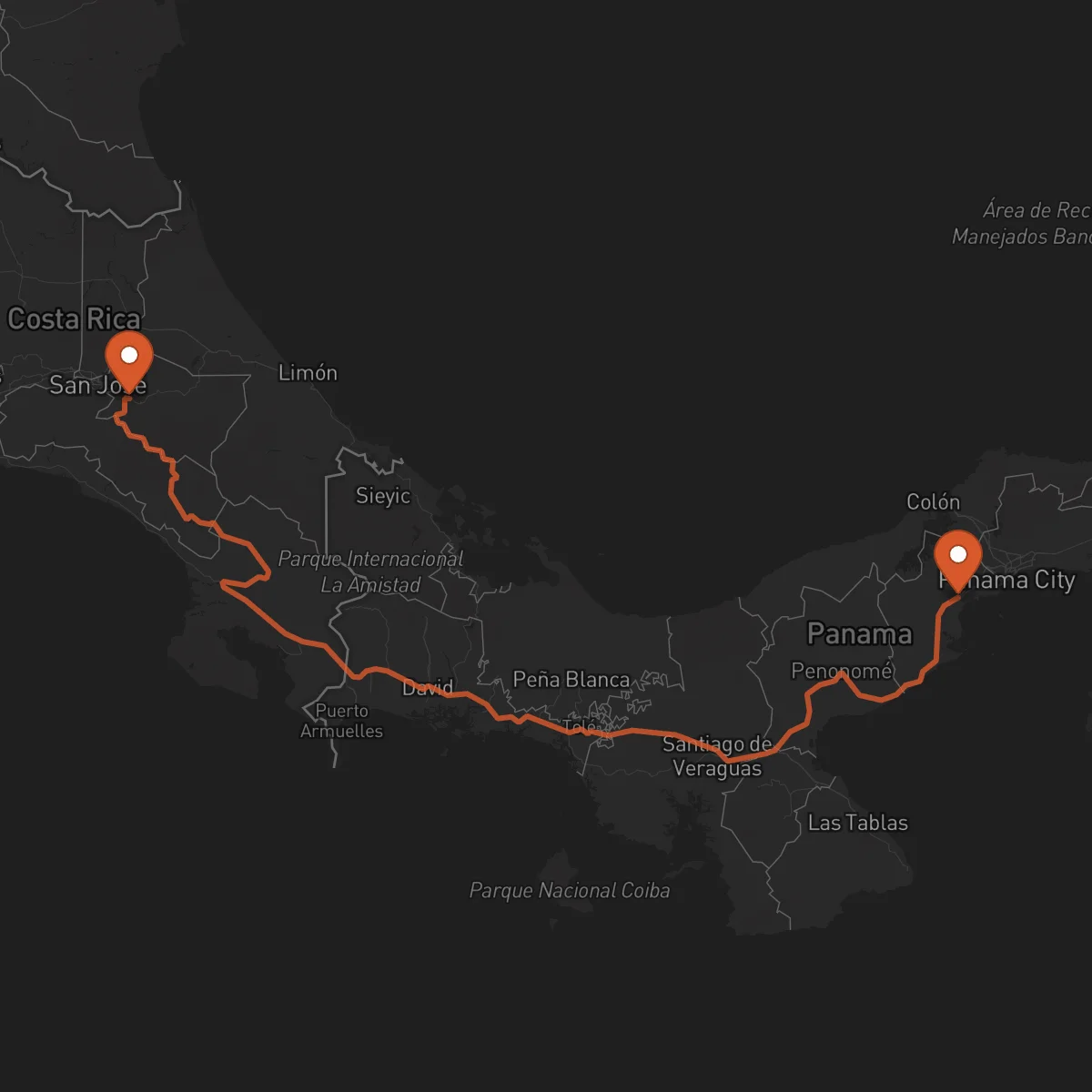 Ruta La Chorrera - Cartago