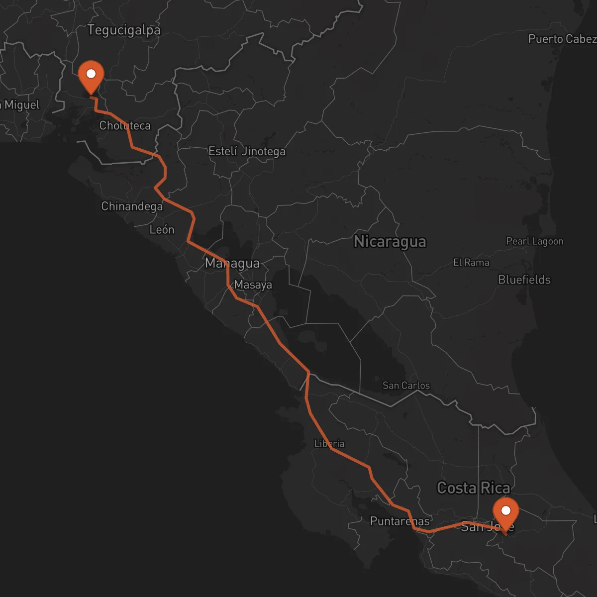 Ruta Cartago - Nacaome