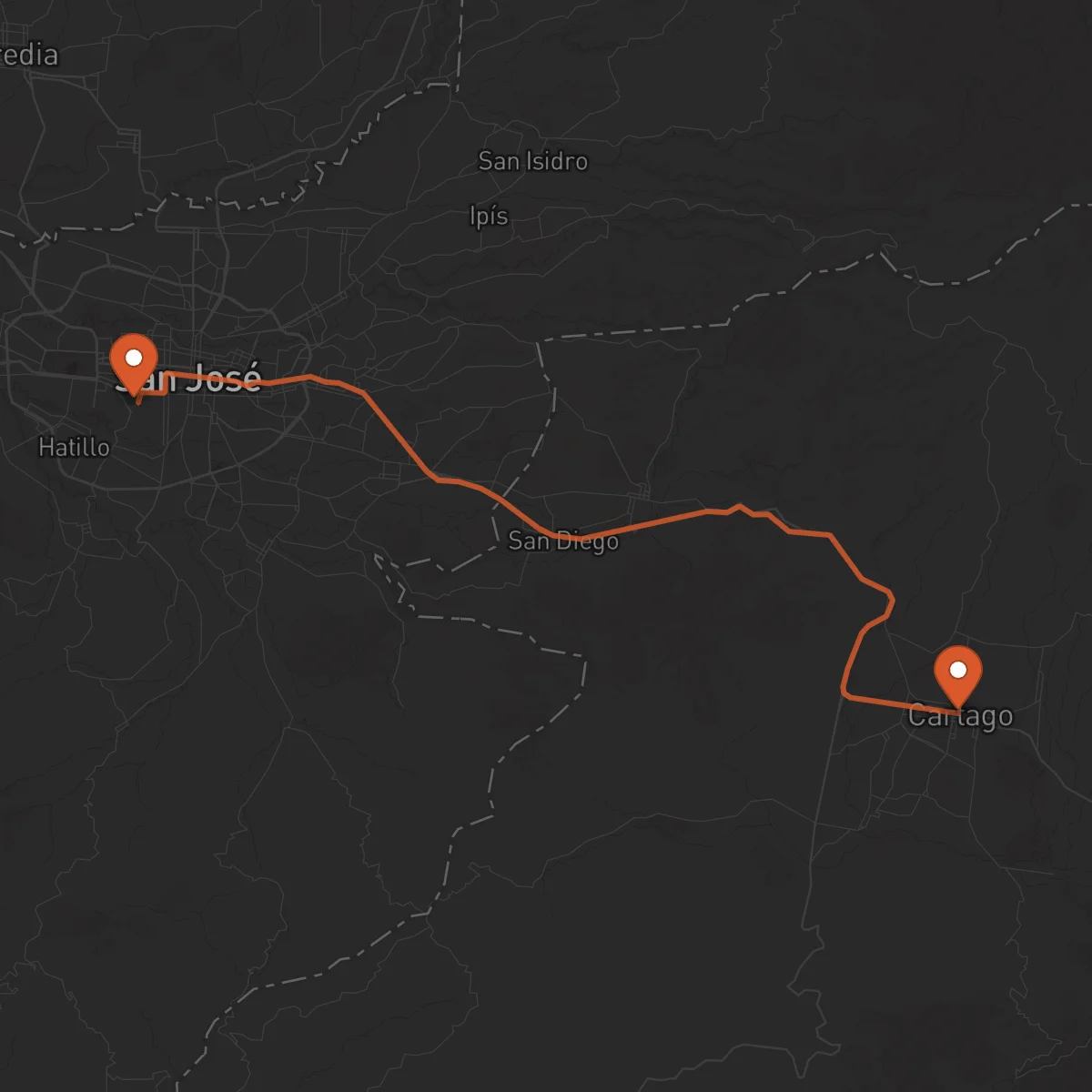 Ruta Cartago - San José