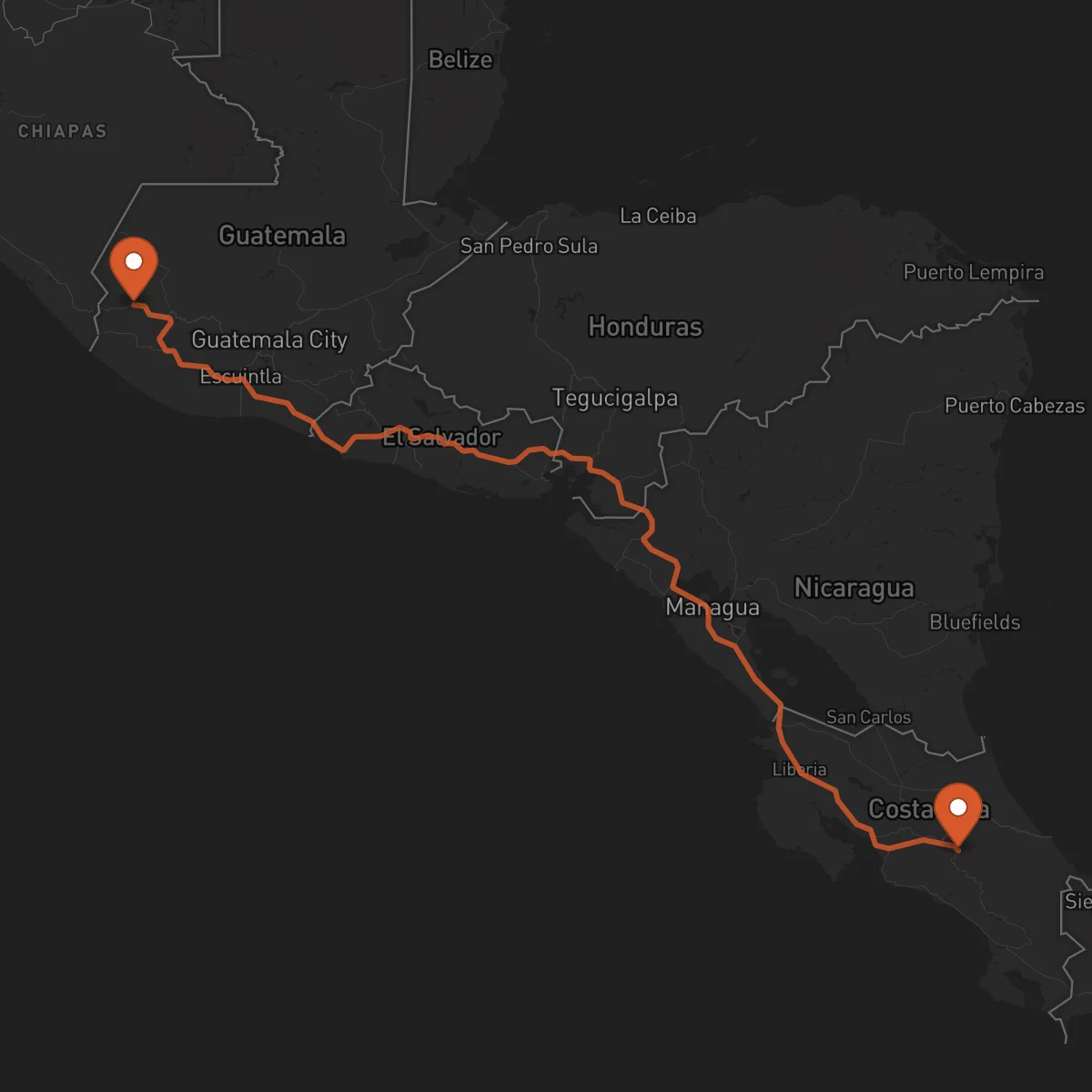 Ruta Cartago - San Marcos