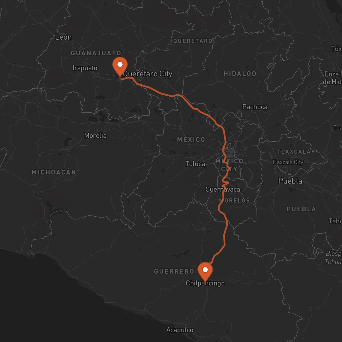 Ruta Chilpancingo de los Bravo - Celaya