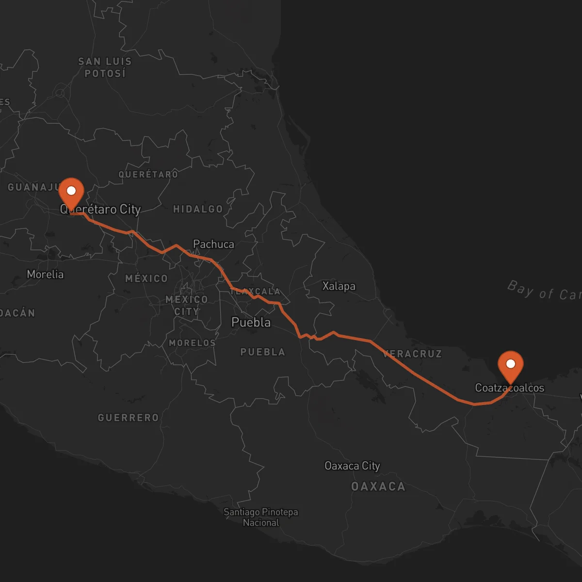 Ruta Celaya - Coatzacoalcos