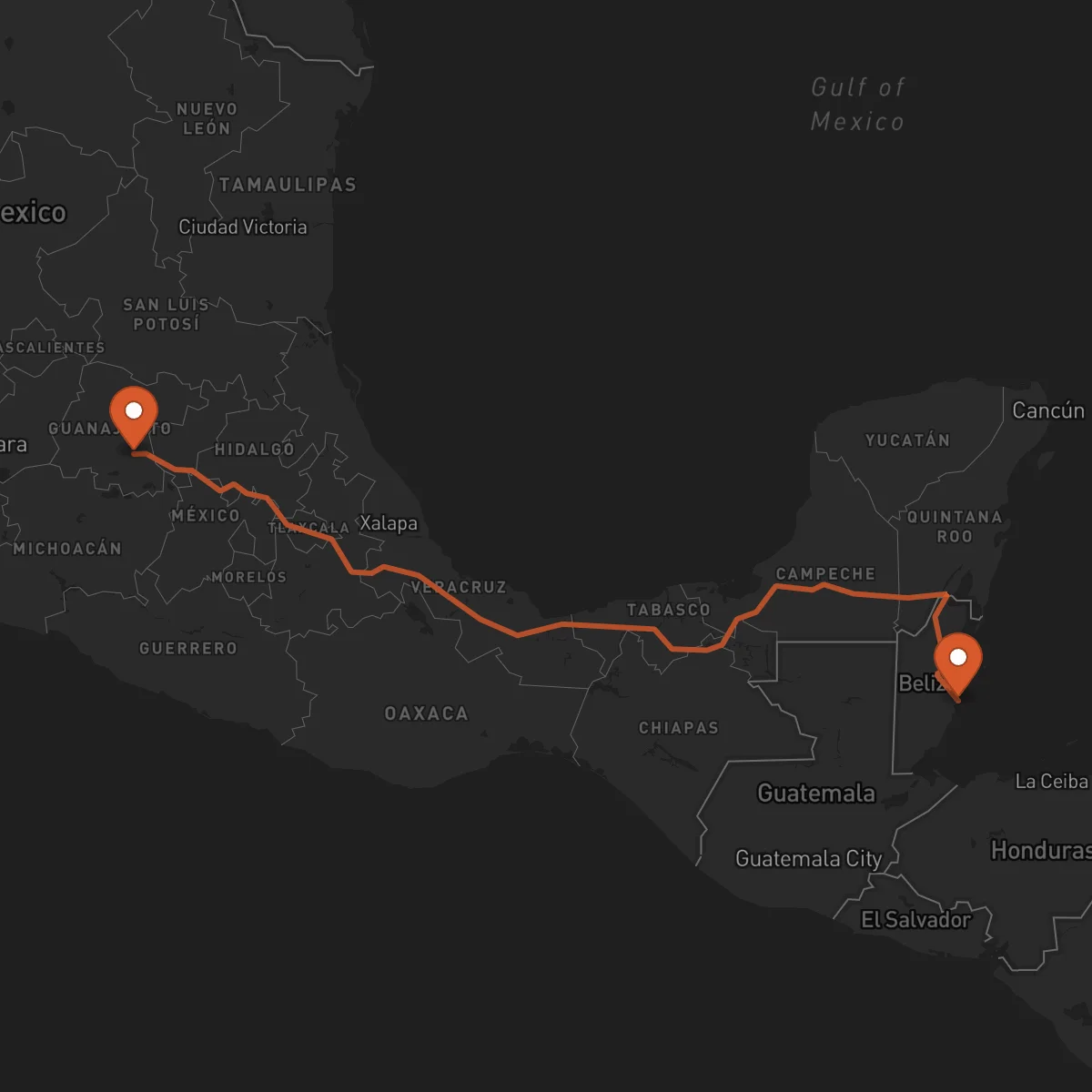 Ruta Celaya - Dangriga