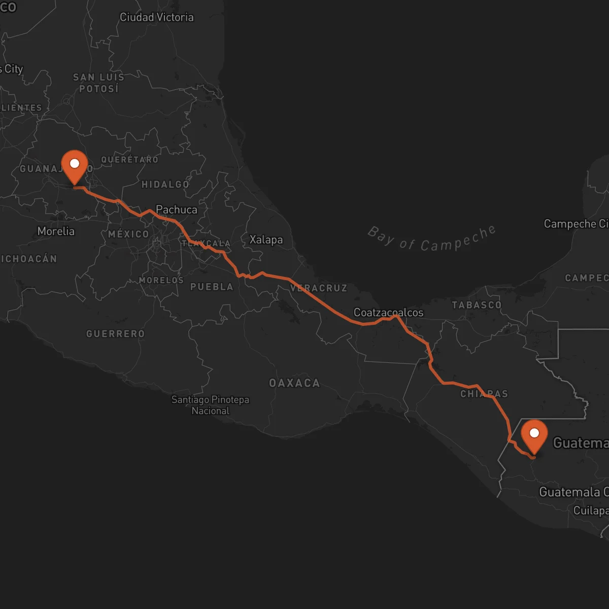 Ruta Huehuetenango - Celaya
