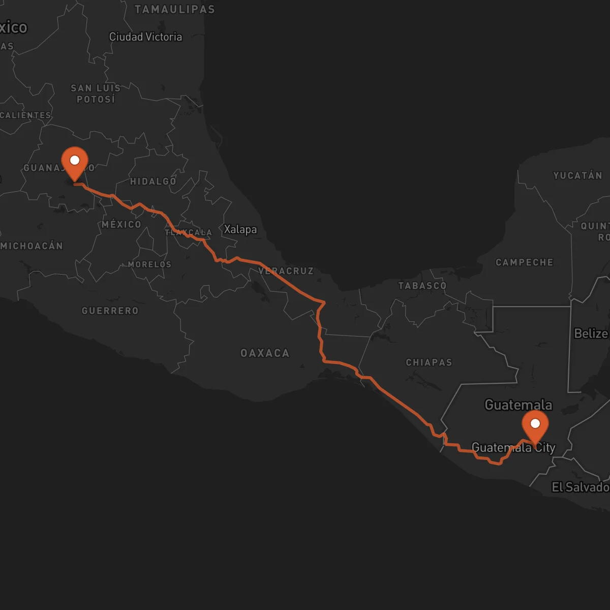 Ruta Celaya - Jalapa