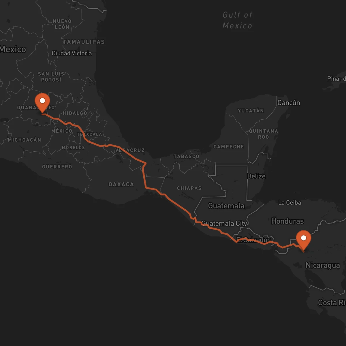 Ruta Jinotega - Celaya