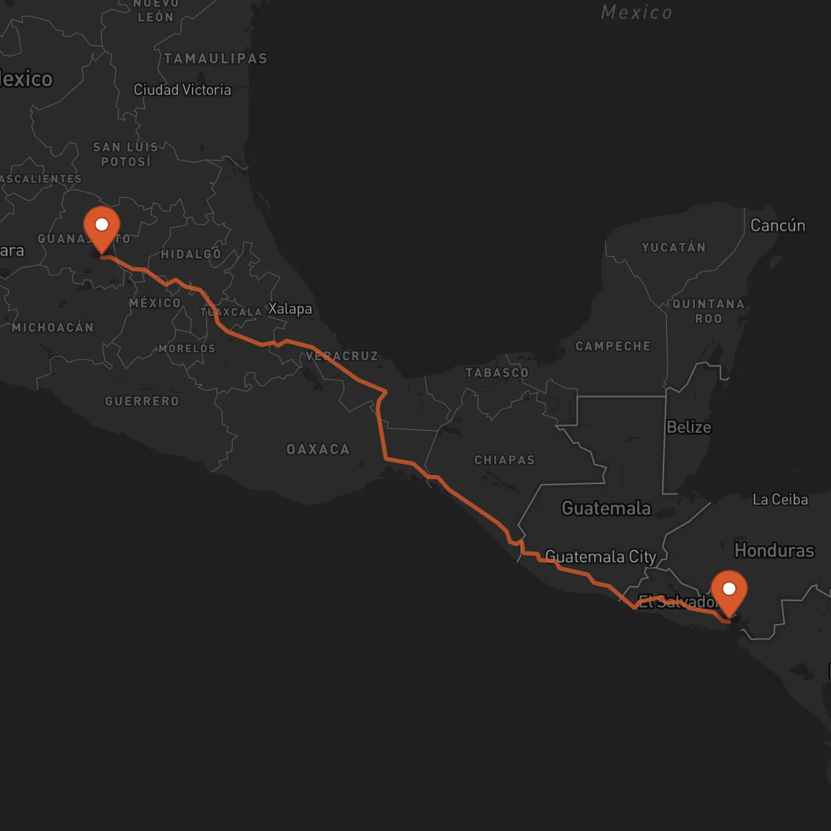 Ruta La Unión - Celaya