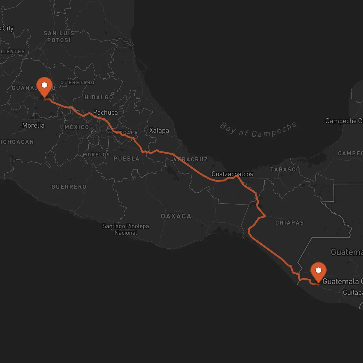 Ruta Celaya - Mazatenango