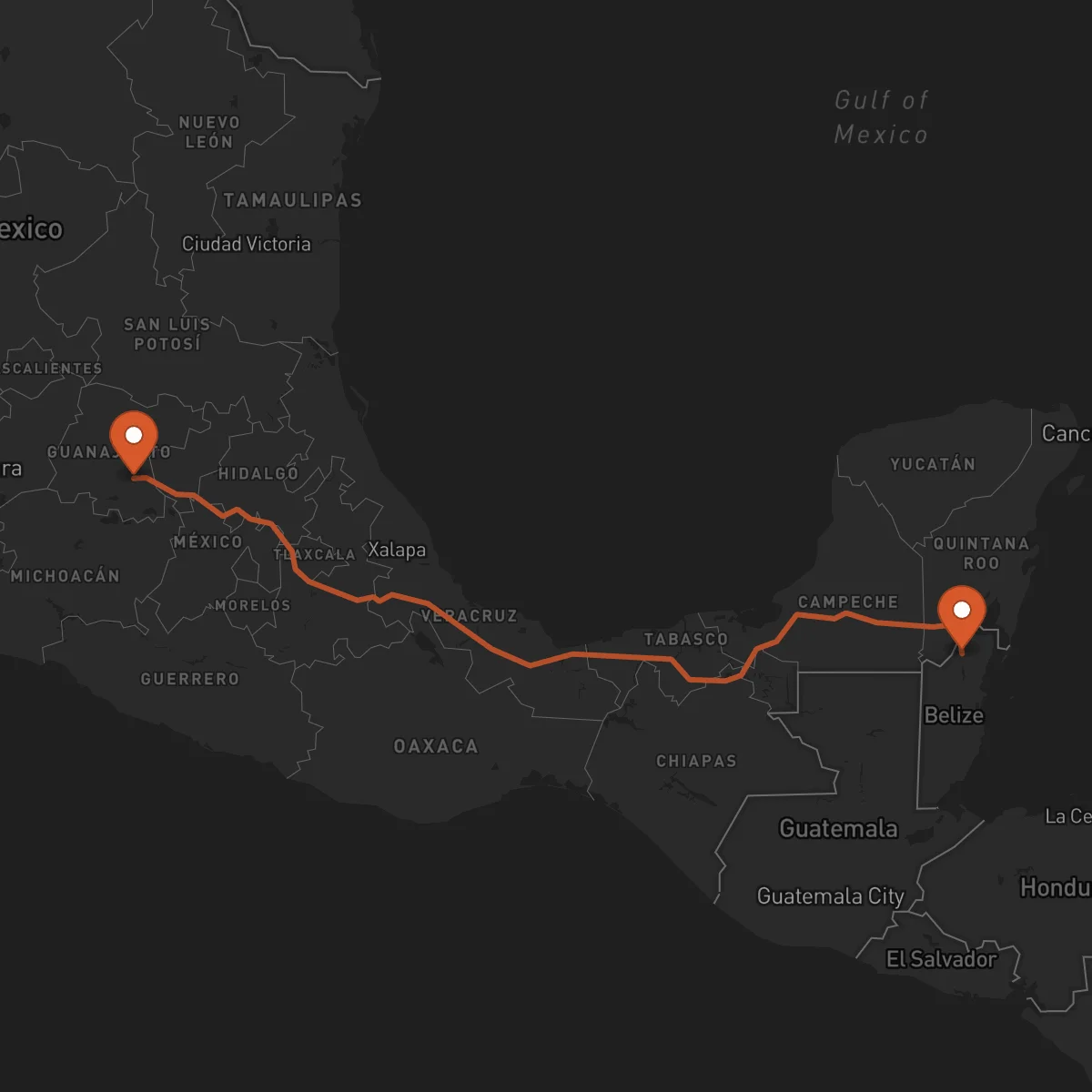 Ruta Orange Walk Town - Celaya