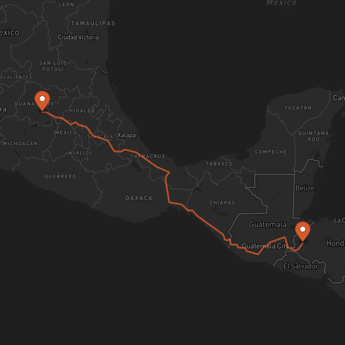 Ruta Santa Rosa de Copán - Celaya