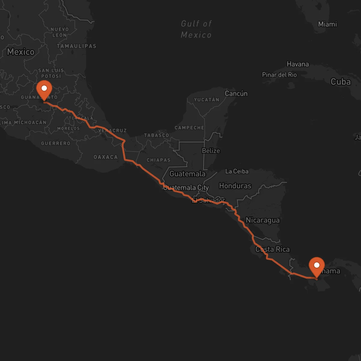 Ruta Santiago de Veraguas - Celaya