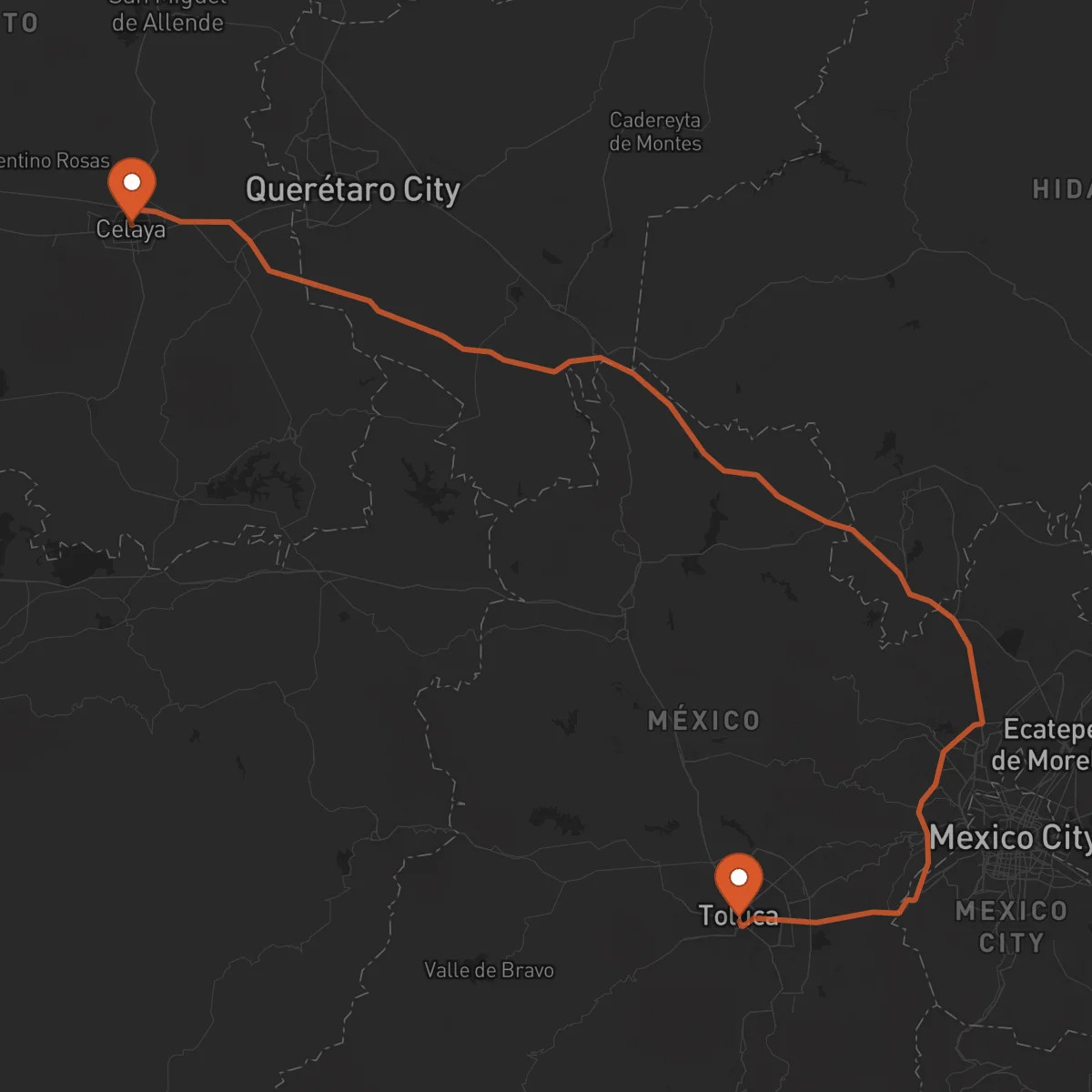 Ruta Toluca - Celaya