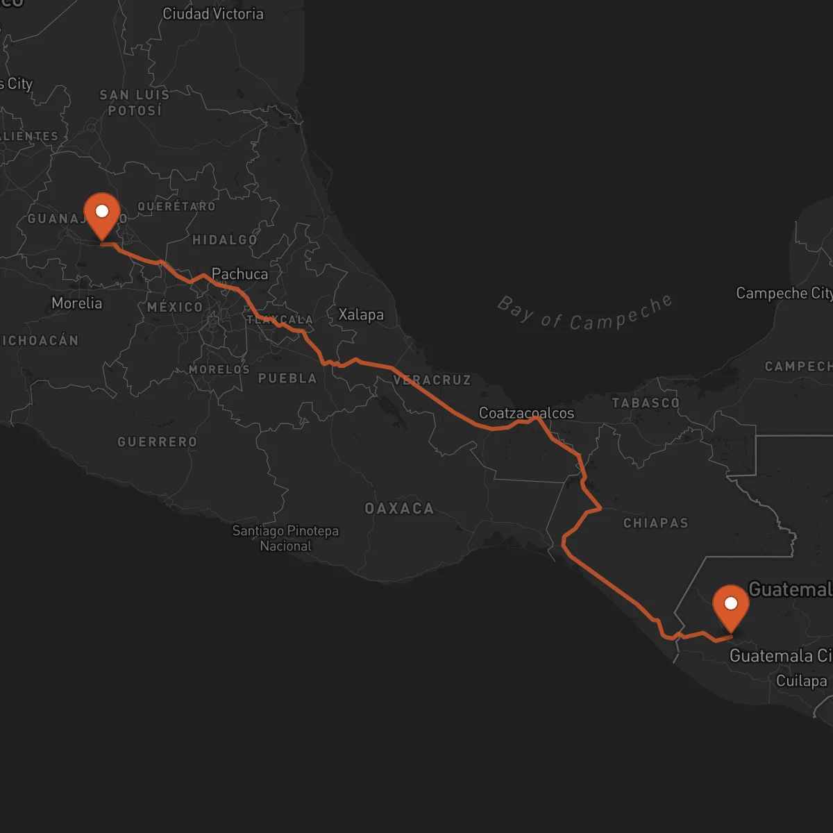 Ruta Totonicapán - Celaya
