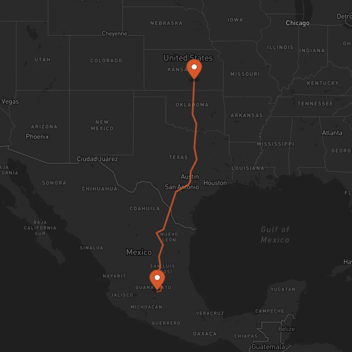 Ruta Celaya - Wichita