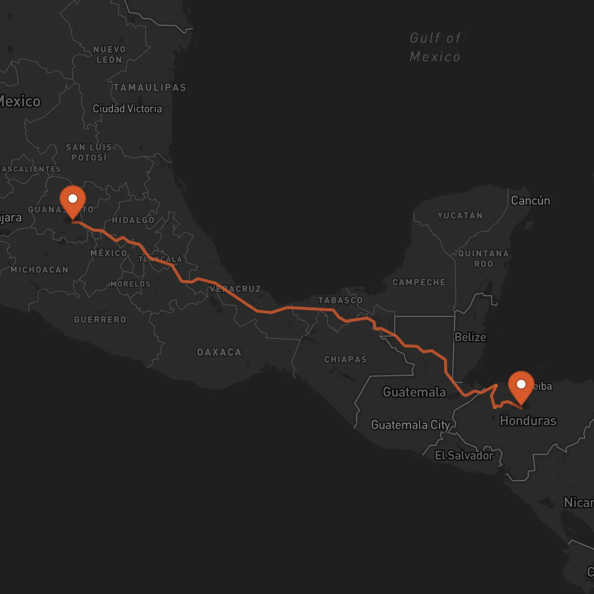 Ruta Yoro - Celaya
