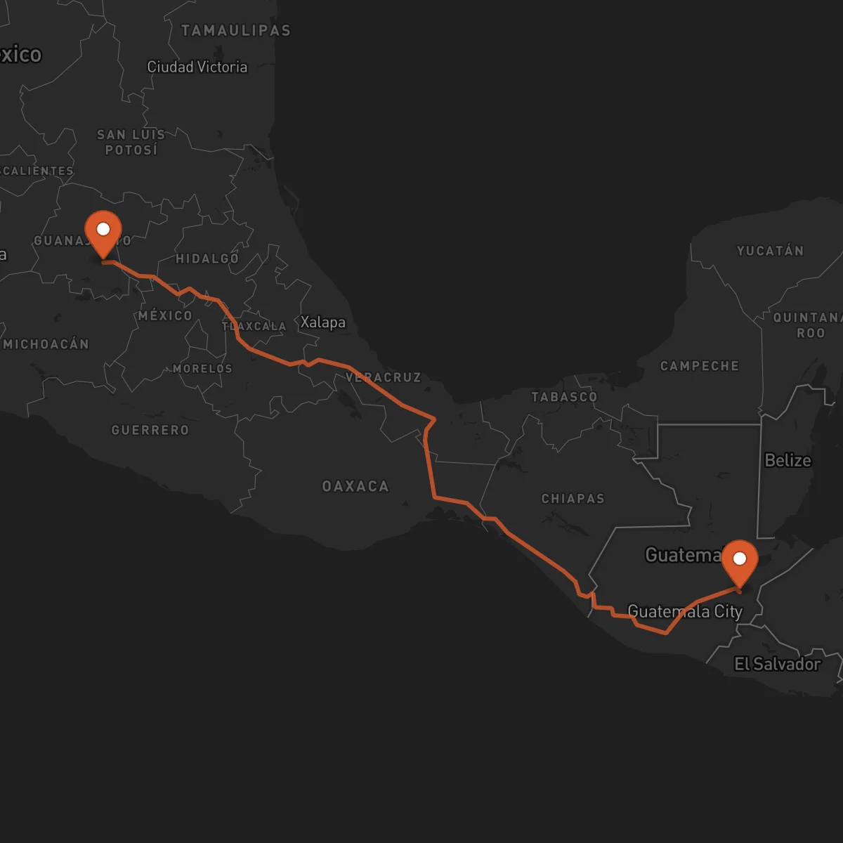 Ruta Zacapa - Celaya