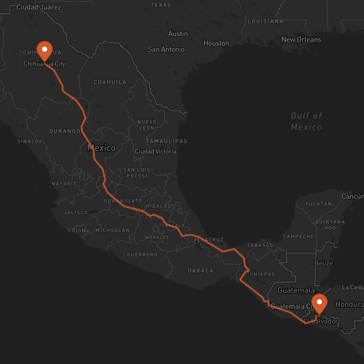 Ruta Chihuahua - Chalatenango