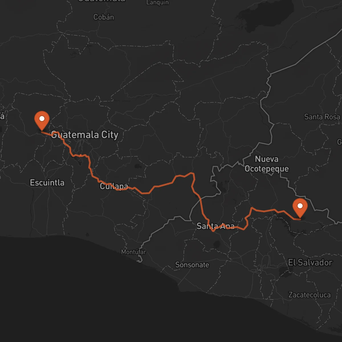 Ruta Chimaltenango - Chalatenango