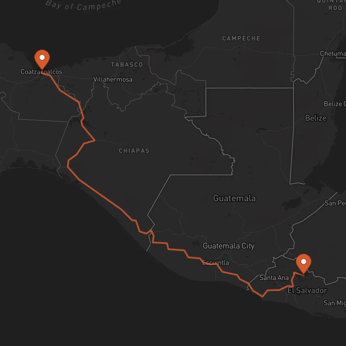Ruta Coatzacoalcos - Chalatenango
