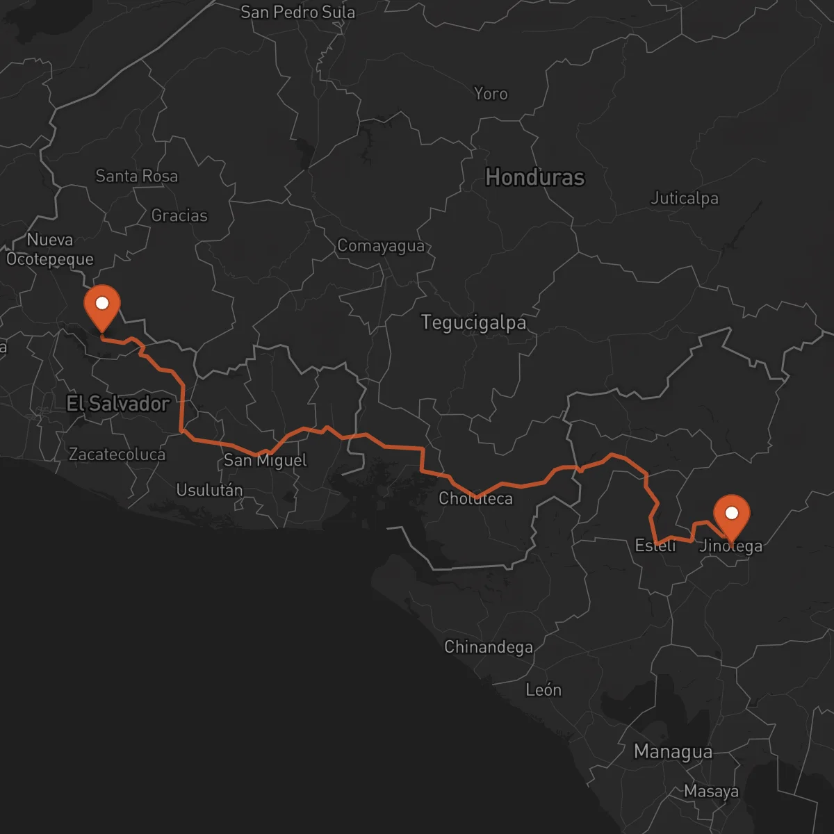 Ruta Chalatenango - Jinotega