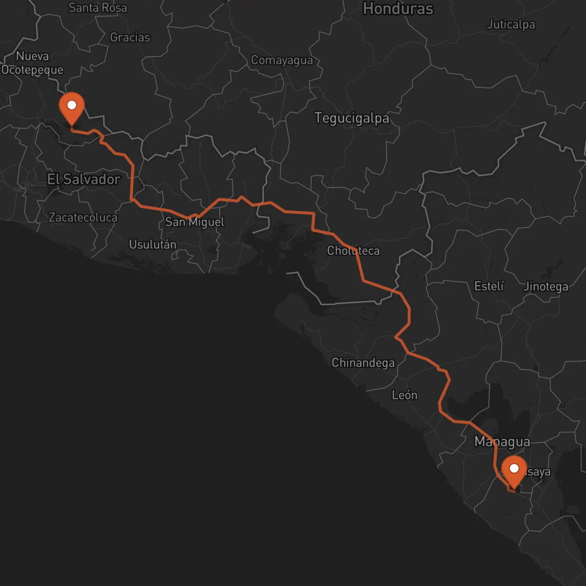 Ruta Chalatenango - Jinotepe
