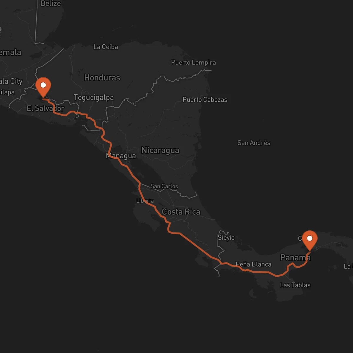 Ruta 라초레라 - 찰라테낭고