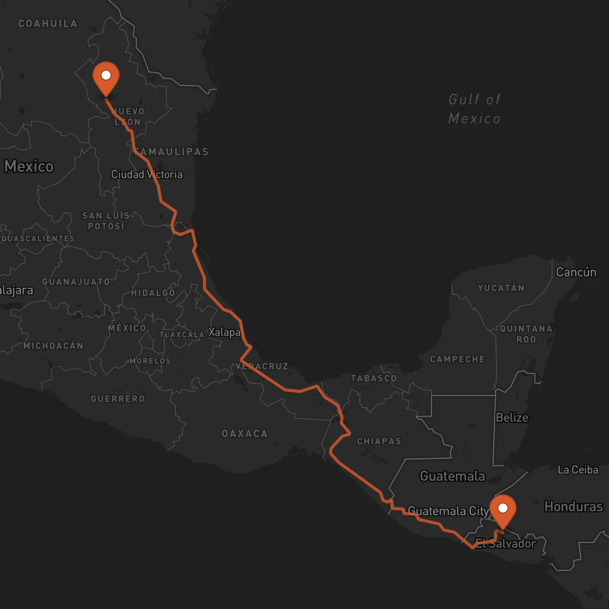 Ruta Chalatenango - Monterrey