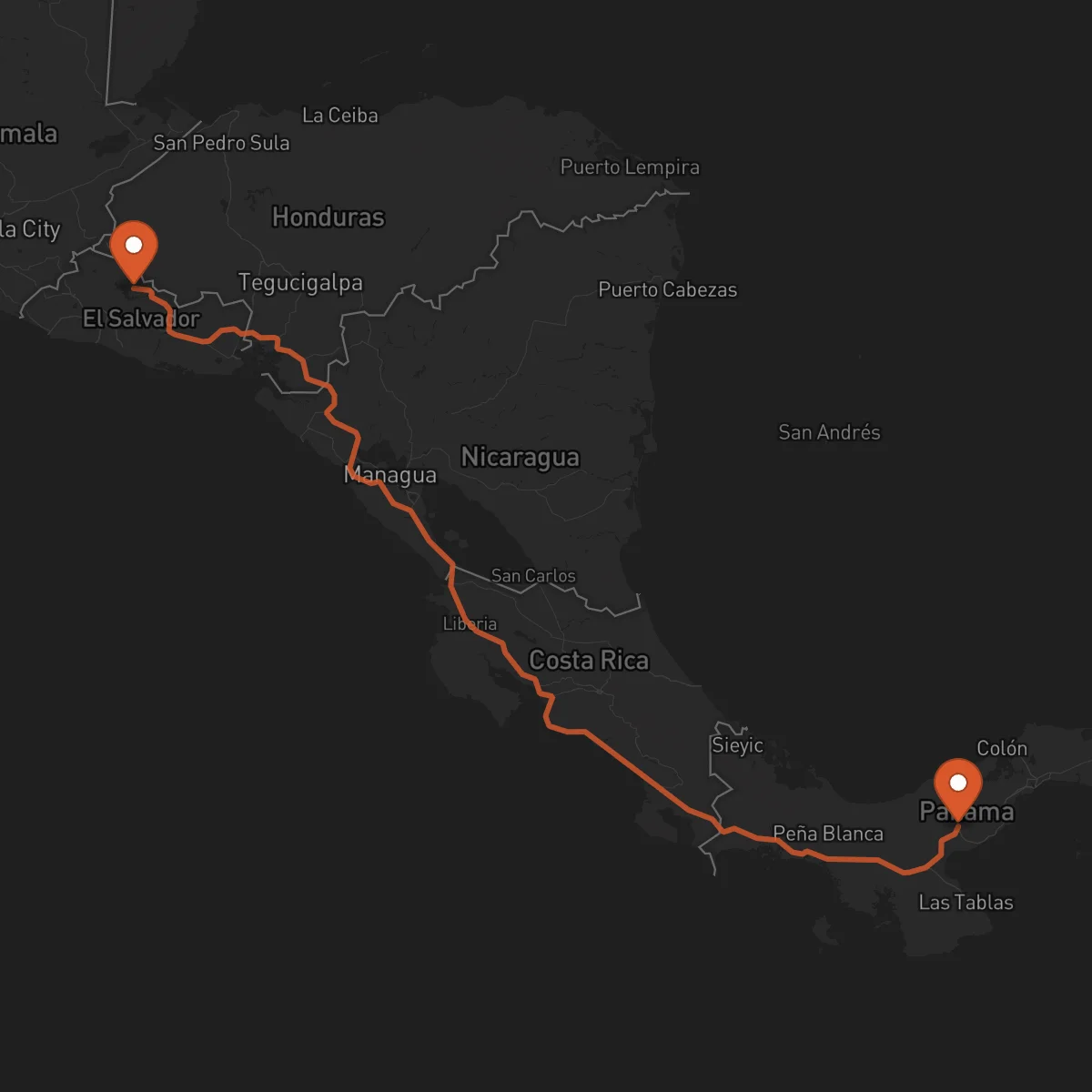 Ruta Chalatenango - Penonomé