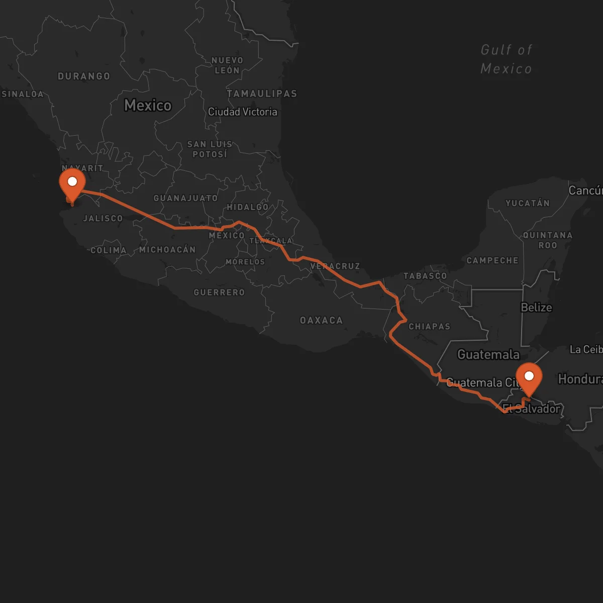 Ruta Chalatenango - Puerto Vallarta