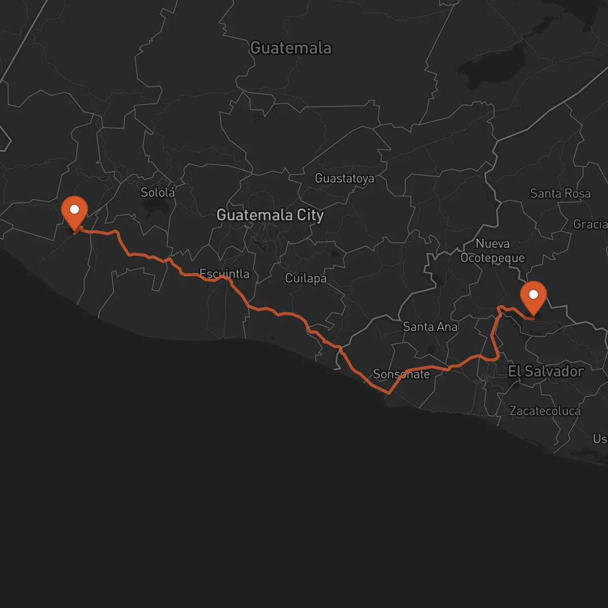 Ruta Chalatenango - Retalhuleu