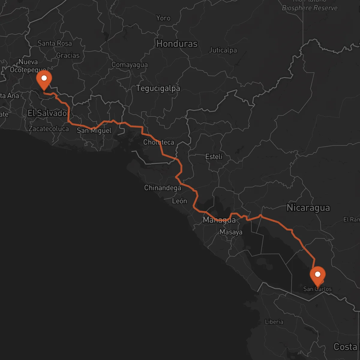 Ruta Chalatenango - San Carlos