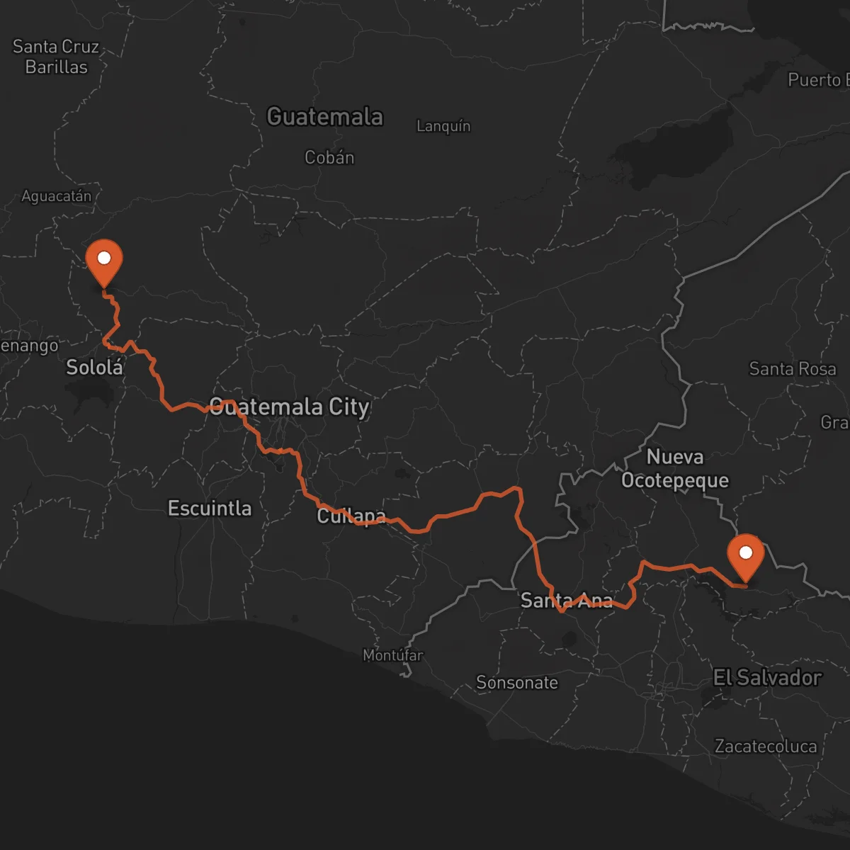Ruta Chalatenango - Santa Cruz del Quiché