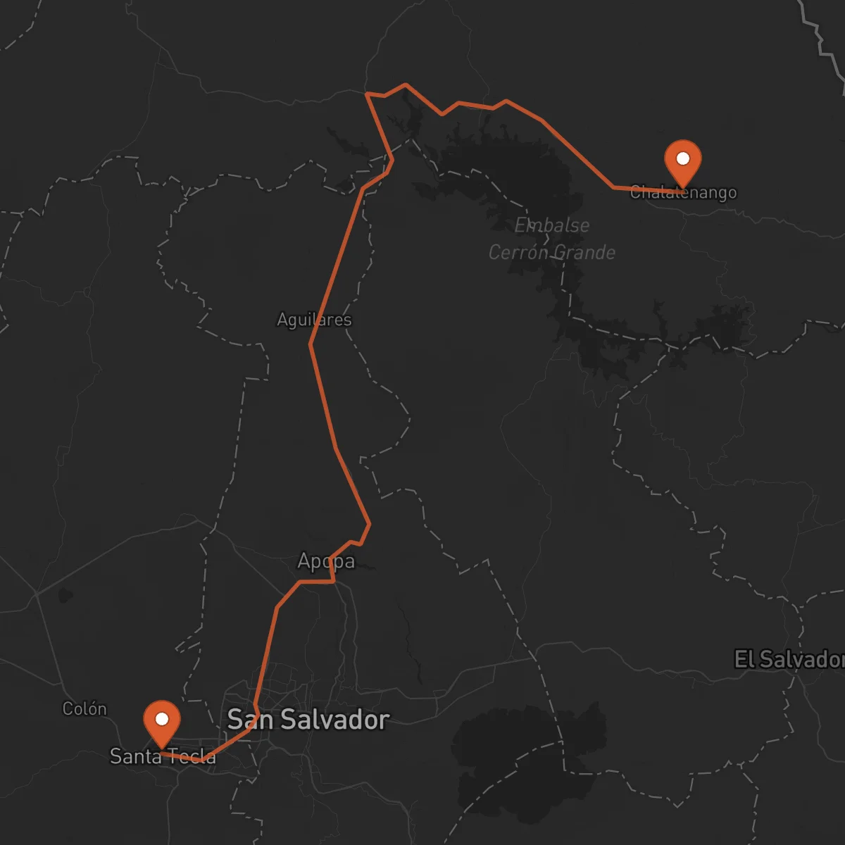 Ruta Chalatenango - Santa Tecla