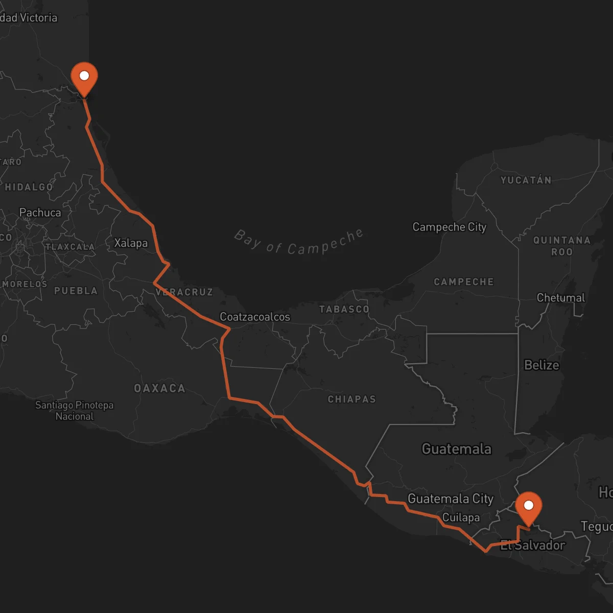 Ruta Tampico - Chalatenango