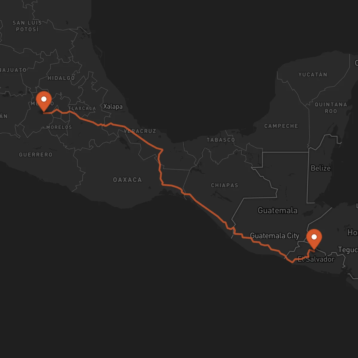 Ruta Toluca - Chalatenango