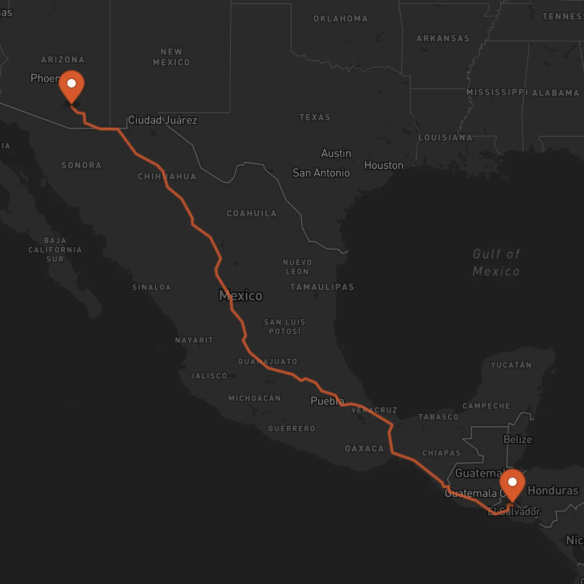 Ruta Tucson - Chalatenango