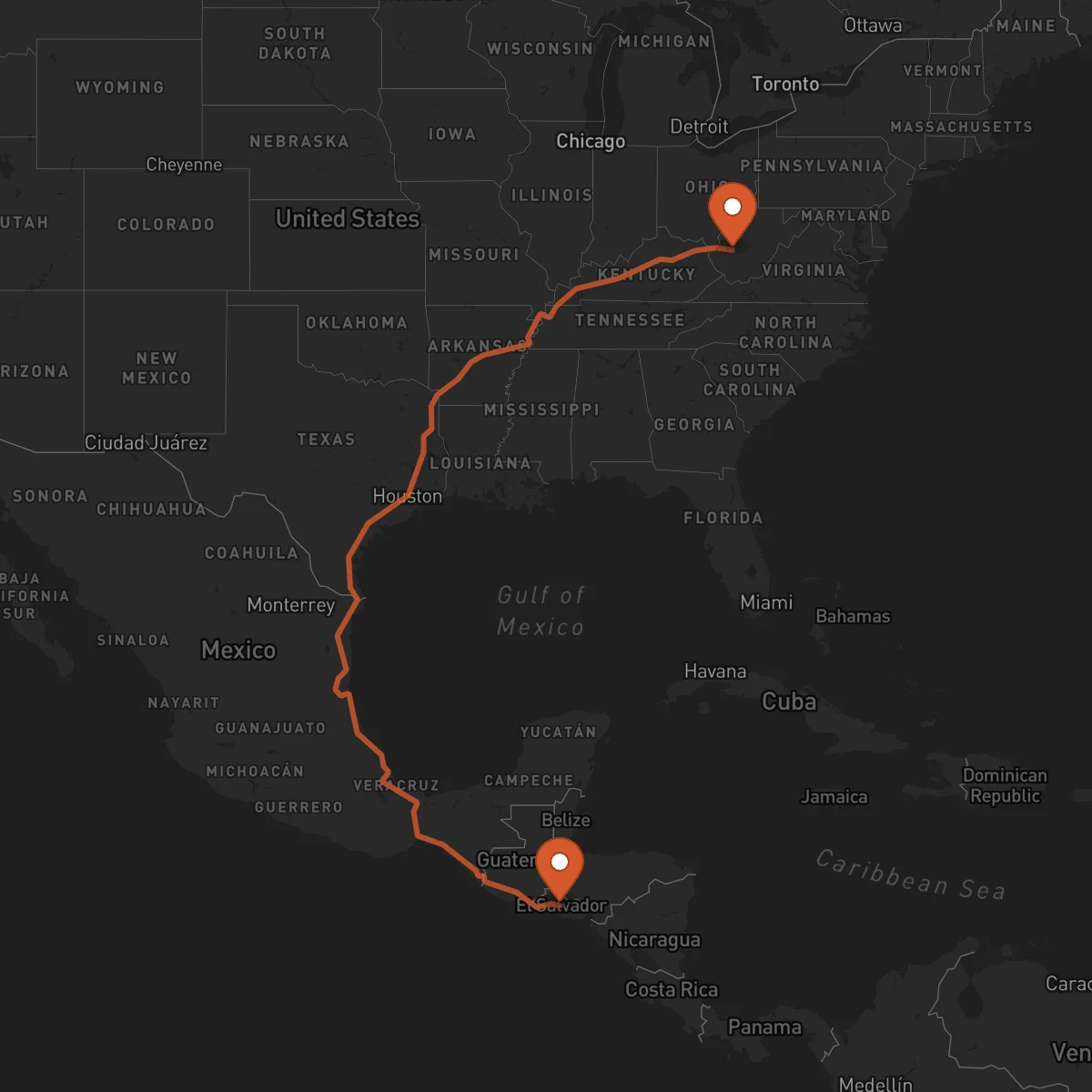 Ruta Cojutepeque - Charleston