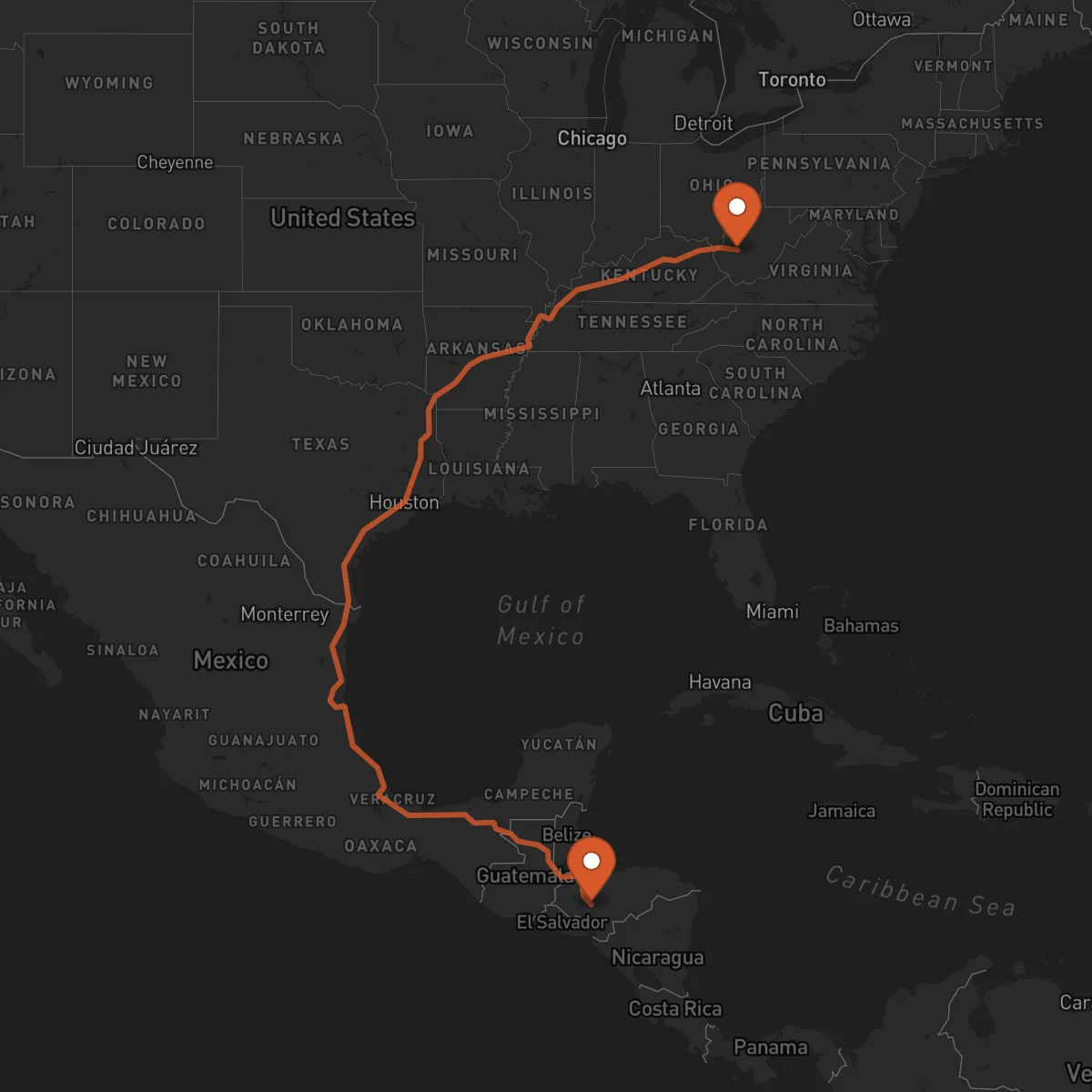 Ruta Charleston - Comayagua