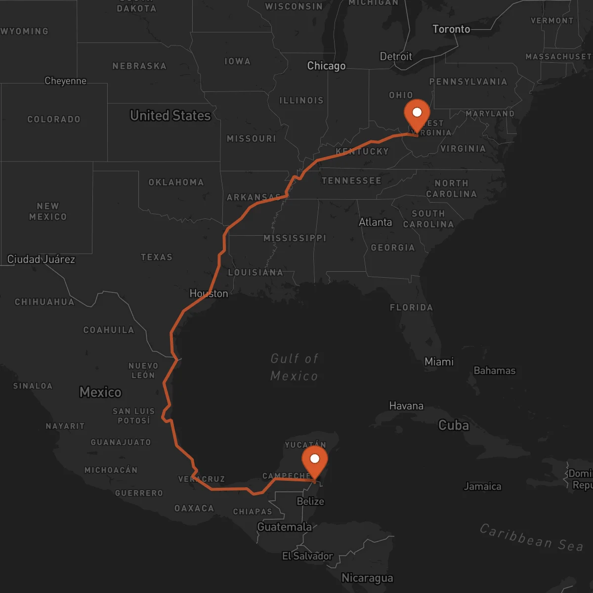 Ruta Charleston - Corozal Town