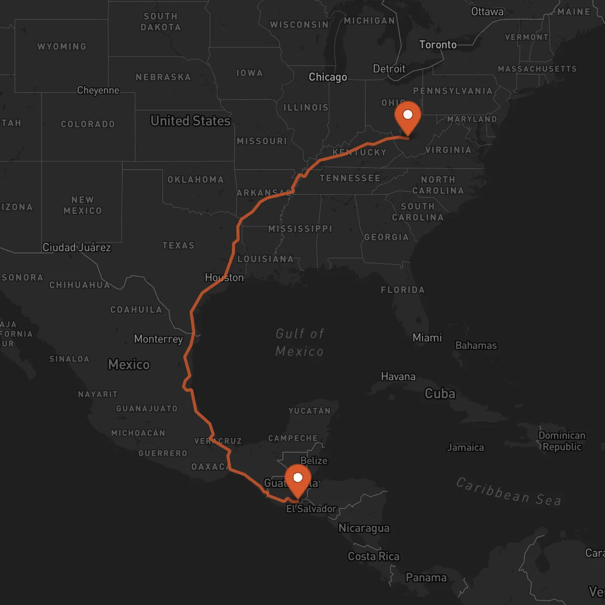 Ruta Jutiapa - Charleston