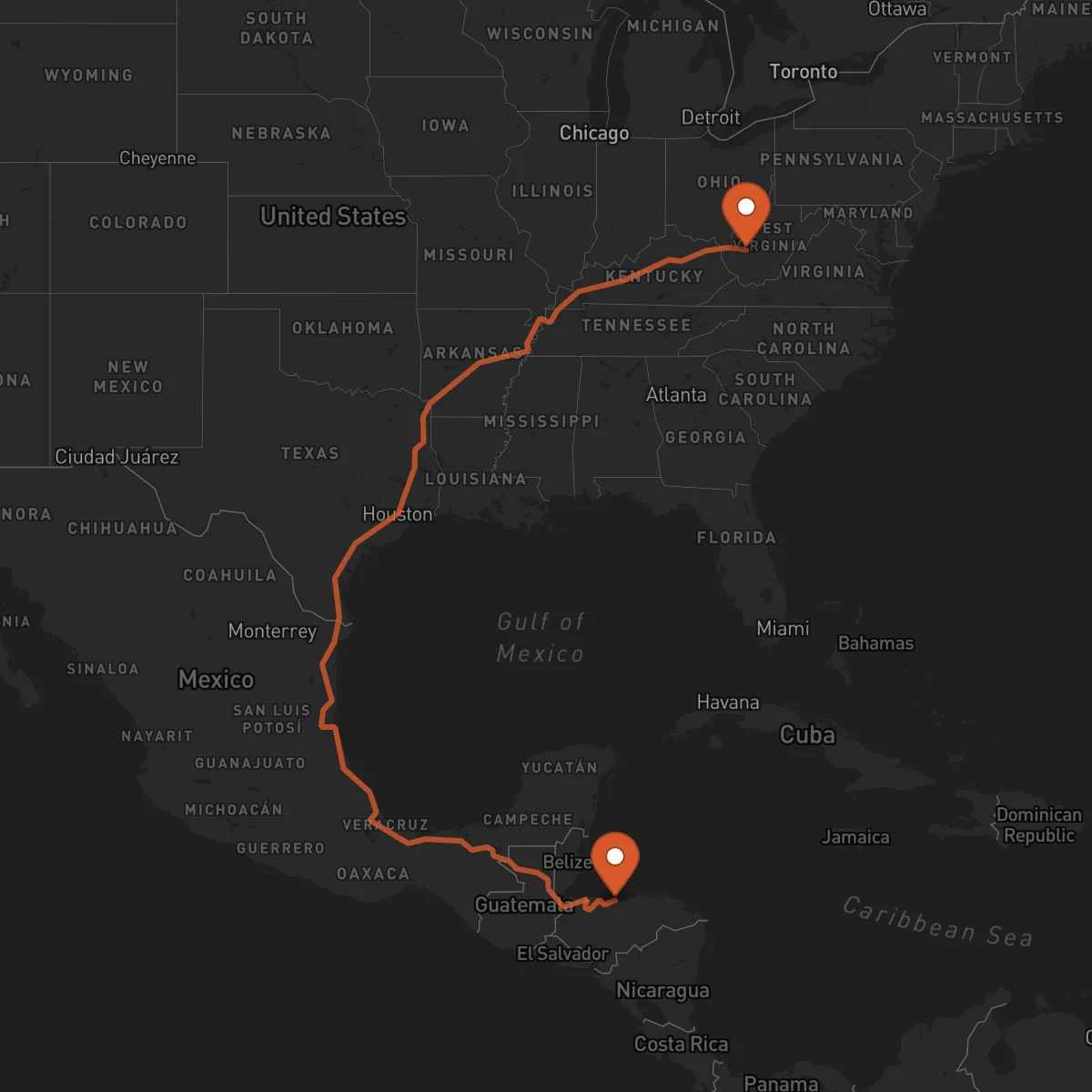 Ruta Charleston - La Ceiba