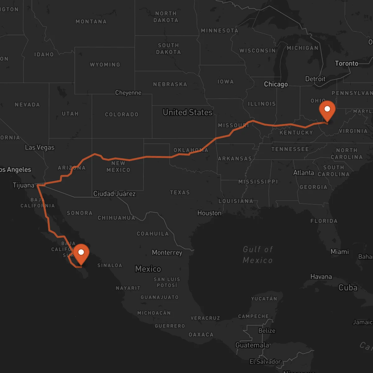 Ruta La Paz - Charleston
