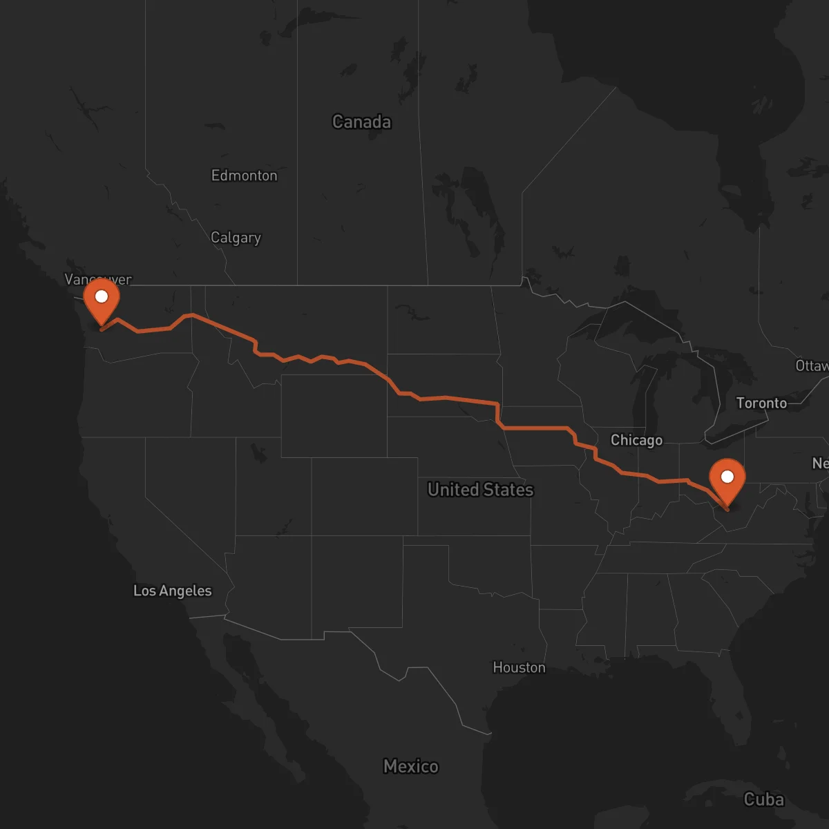 Ruta Charleston - Olympia