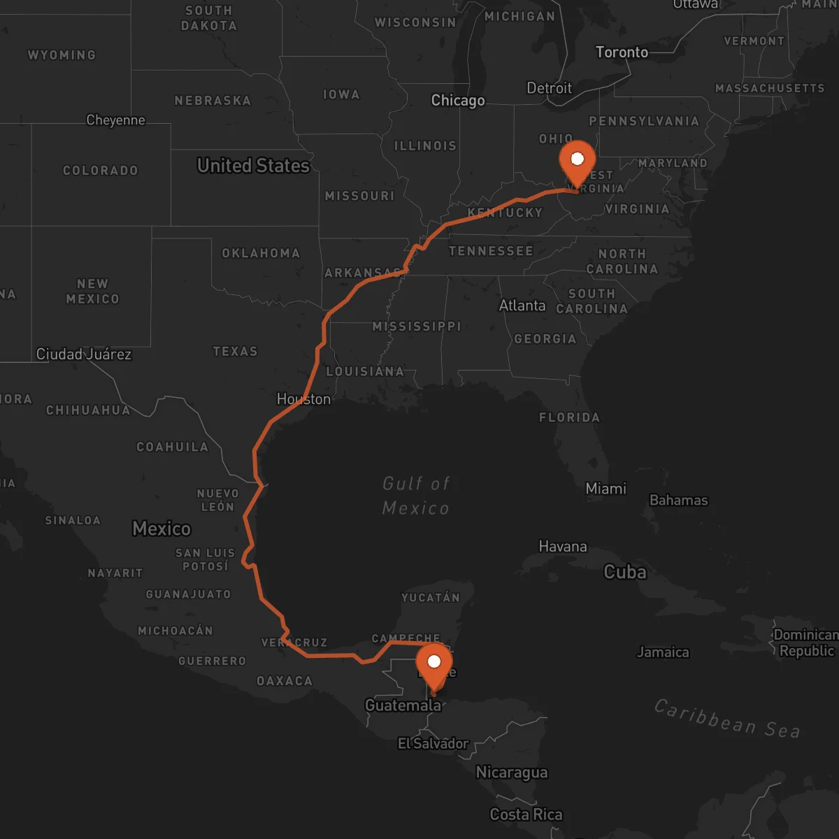 Ruta Charleston - Punta Gorda