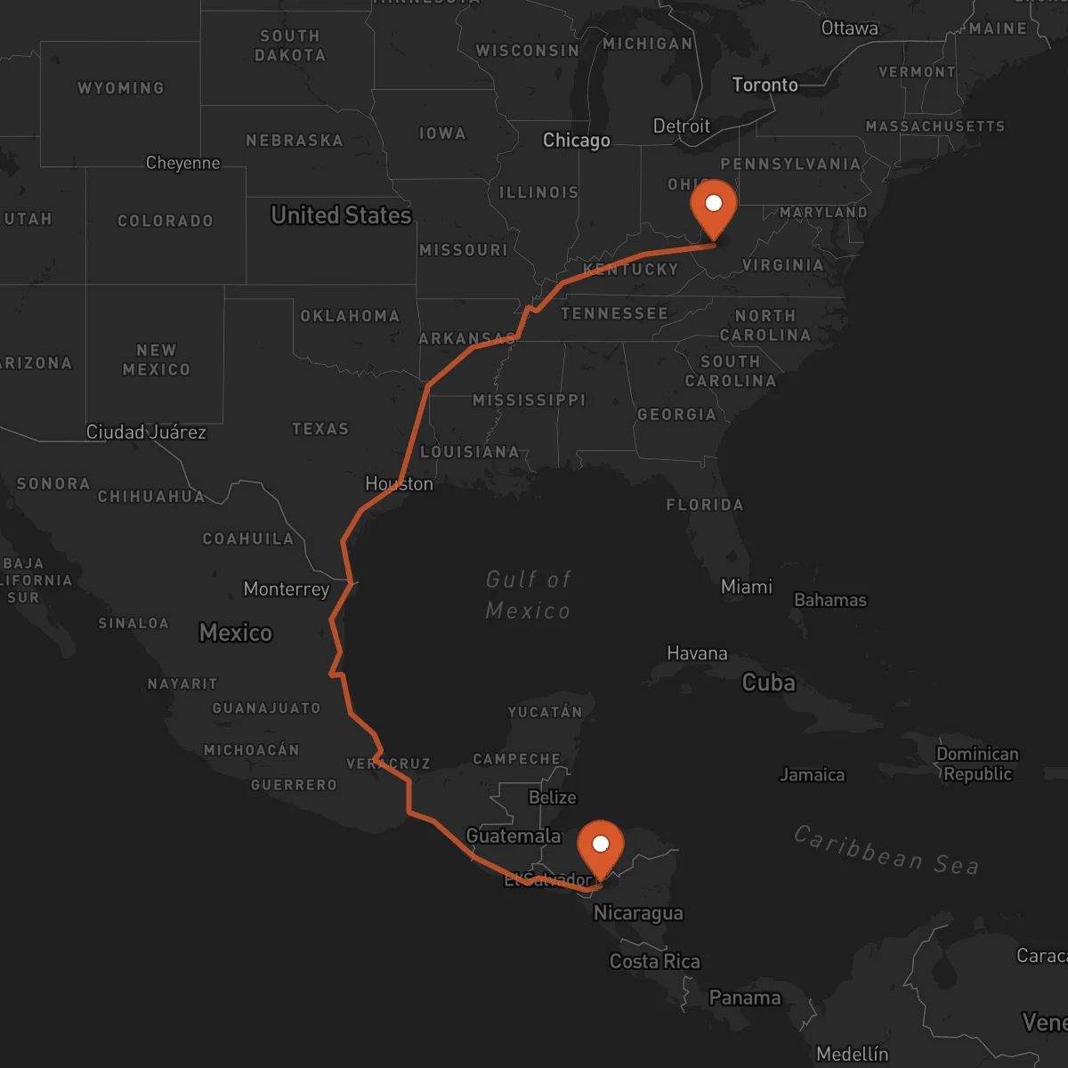 Ruta Charleston - Somoto
