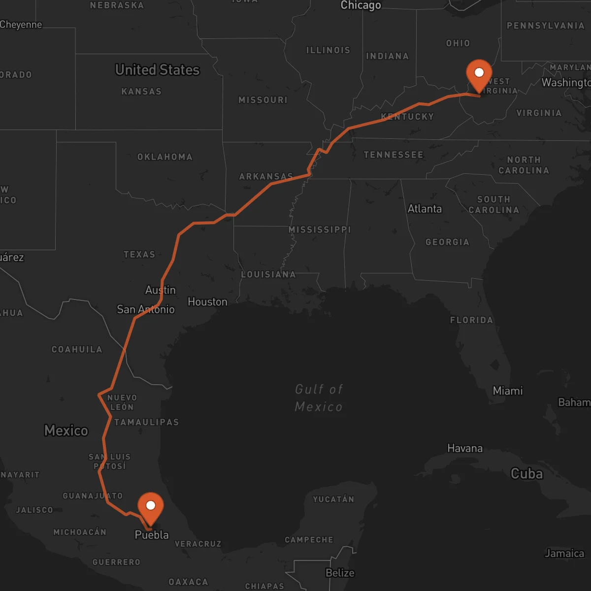 Ruta Tlaxcala de Xicohténcatl - Charleston