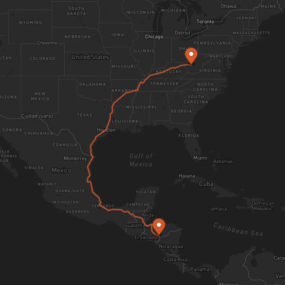 Ruta Charleston - Yuscarán