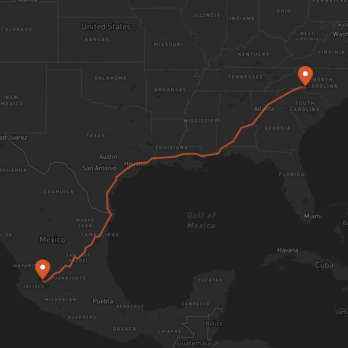 Ruta Charlotte - Guadalajara