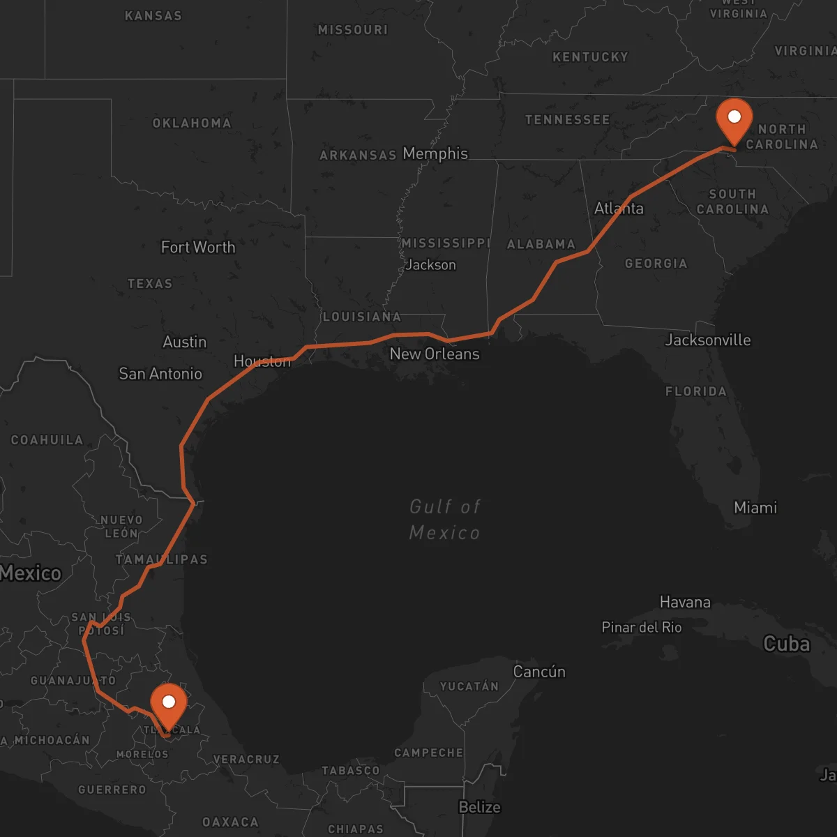 Ruta Charlotte - Tlaxcala de Xicohténcatl